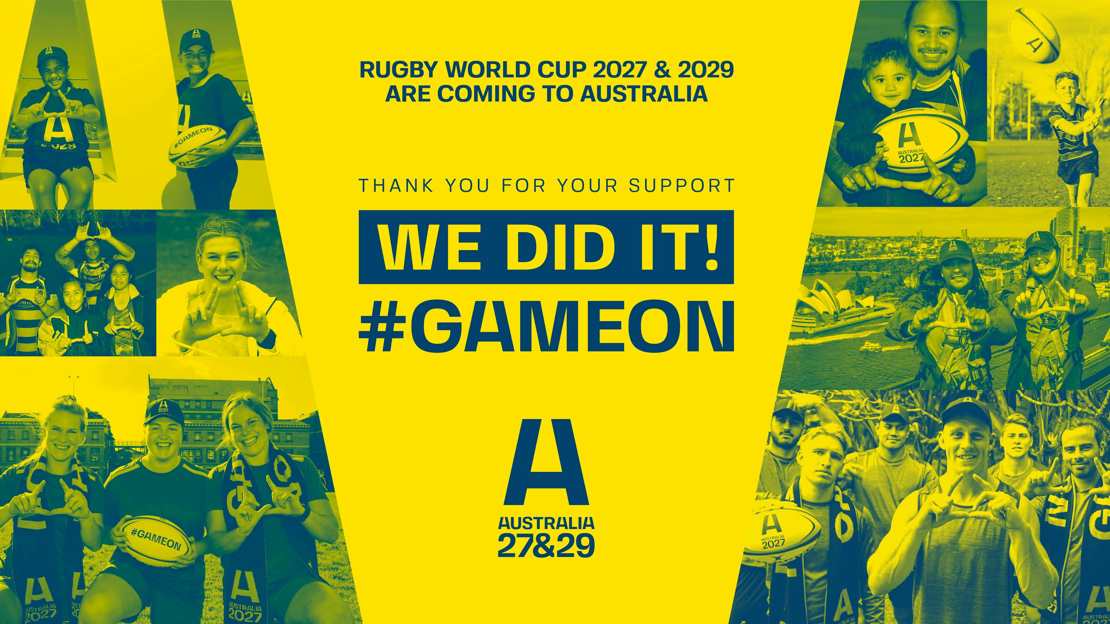 Rugby World Cup 2027 & 2029 are coming to Australia